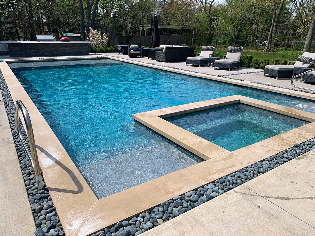 rectangular square pool